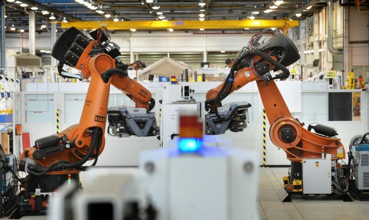 Robots for building 787s